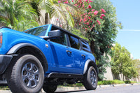 Thumbnail for Go Rhino 21-24 Ford Bronco 4WD 4dr (Excl. Bronco Sport) Frame Mount Sliders - Tex. Blk