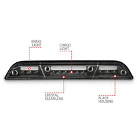 Thumbnail for ANZO 15-20 Ford F-250 - F-550 LED Third Brake Light - Black Housing/Clear Lens