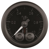 Thumbnail for Autometer Stack 52mm 0-1 Bar M10 Male Pro-Control Fuel Pressure Gauge - Black