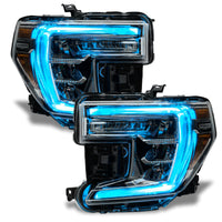 Thumbnail for Oracle 19-21 GMC Sierra 1500 RGB+W Headlight DRL Upgrade Kit - ColorSHIFT w/o Cntrl SEE WARRANTY