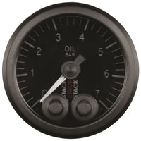 Thumbnail for Autometer Stack 52mm 0-7 Bar M10 Male Pro-Control Oil Pressure Gauge - Black