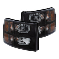 Thumbnail for ANZO 2007-2013 Chevrolet Silverado Crystal Headlights Black