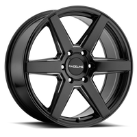 Thumbnail for Raceline 156B Surge 16x6.5in / 5x130 BP / 45mm Offset / 84.1mm Bore - Black & Milled Wheel