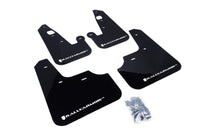 Thumbnail for Rally Armor 07-17 Mitsubishi Lancer Black UR Mud Flap w/ White Logo