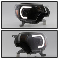 Thumbnail for xTune Toyota Tacoma 12-15 Headlights - Light Bar DRL - Black PRO-JH-TTA12-LBDRL-BK