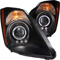 Thumbnail for ANZO 2003-2005 Nissan 350Z Projector Headlights w/ Halo Black