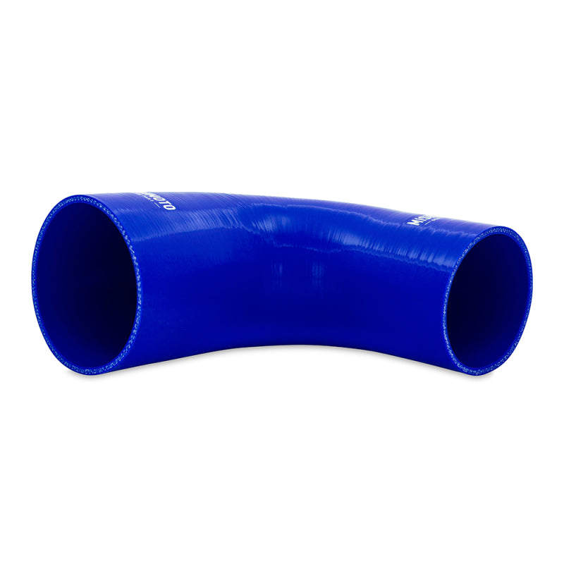Mishimoto Silicone Reducer Coupler 90 Degree 3in to 4in - Blue