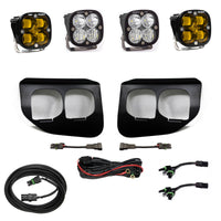 Thumbnail for Baja Designs Ford Super Duty (20-On) Fog Lights Dual FPK Amber SAE/Pro DC Baja Designs
