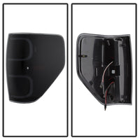 Thumbnail for xTune Ford F150 09-14 LED Tail Lights - Black ALT-ON-FF15009-LBLED-BSM