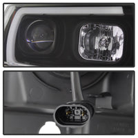 Thumbnail for Spyder 99-04 Jeep Grand Cherokee Projector Headlights - Light Bar DRL LED - Black