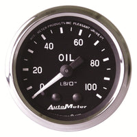 Thumbnail for Autometer Cobra 2-1/16in 100 PSI Mechanical Oil Pressure Gauge