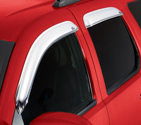 Thumbnail for AVS 07-16 GMC Acadia Ventvisor Outside Mount Front & Rear Window Deflectors 4pc - Chrome