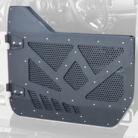 Thumbnail for DV8 18-22 Jeep 4 Door JL/JT Aluminum Half Doors with Perforated Mesh Front