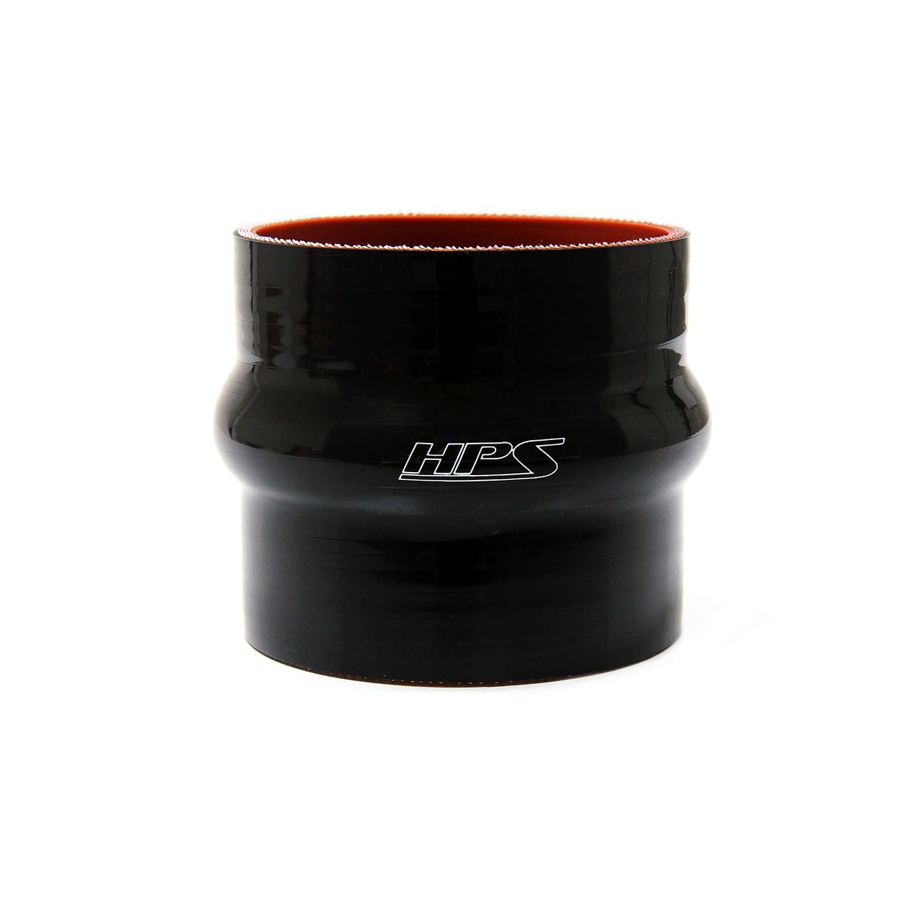 HPS 3/4" ID , 6" Long High Temp 4-ply Reinforced Silicone Hump Coupler Hose Black (19mm ID , 152mm Length)