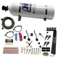 Thumbnail for Nitrous Express 4 Cyl SX2 Nozzle Nitrous Kit (100-300HP x 2) w/15lb Bottle