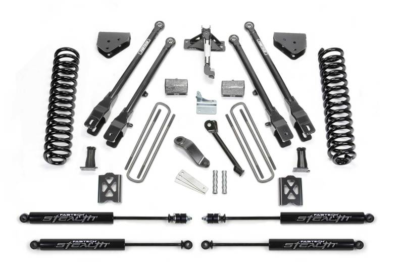 Fabtech 05-07 Ford F250 4WD w/Factory Overload 6in 4Link Sys w/Coils & Stealth