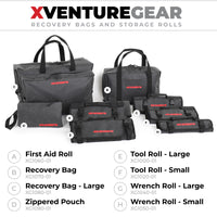 Thumbnail for Go Rhino XVenture Gear First Aid Roll - Large (5x5in. Closed) 12oz Waxed Canvas - Black