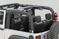 Thumbnail for Rugged Ridge Roll Bar Cover Black Vinyl 07-18 Jeep Wrangler JK