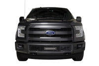 Thumbnail for Putco 15-17 Ford F-150 - SS Black Bar Design w/10in Luminix Light Bar Bumper Grille Inserts