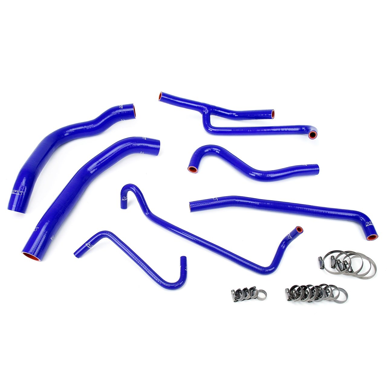 HPS Blue Reinforced Silicone Radiator and Heater Hose Kit Coolant for Ford 11-14 Mustang 3.7L V6
