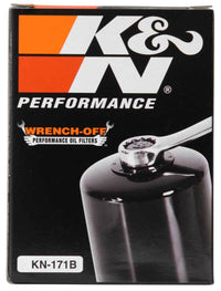 Thumbnail for K&N Harley Davidson / Buell 3in OD x 4.063in H Black Oil Filter