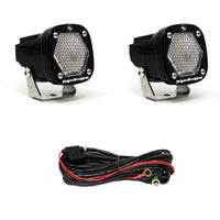 Thumbnail for Baja Designs S1 Work/Scene LED Light w/ Mounting Bracket Pair