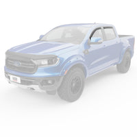 Thumbnail for EGR 19-22 Ford Ranger In-Channel Window Visors Front/Rear Set Matte Black Crew Cab