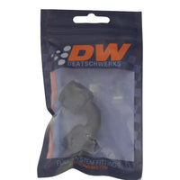 Thumbnail for DeatschWerks 8AN Flare Female Swivel 90-Degree to 8AN Flare Female Swivel - Anodized Matte Black