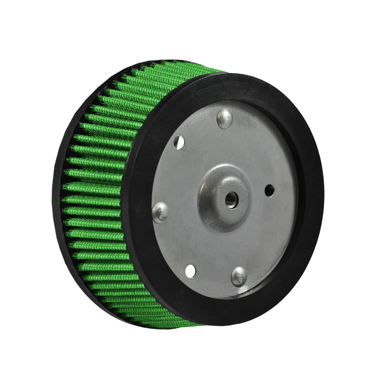 Green Filter 2008 Harley Screaming Eagle 3-Bolt Filter - ID 5.41in / B 6.48in / Top 5.64in / H 2.5in