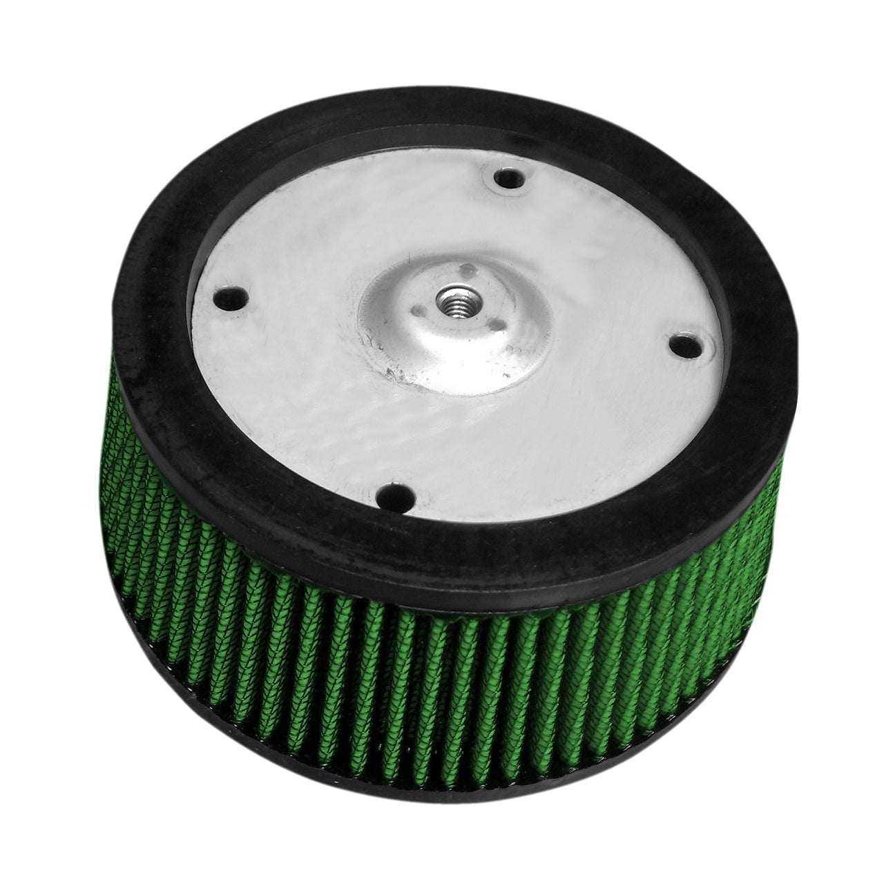 Green Filter 08+ Harley (Touring) Screaming Eagle 4-Hole Filter - ID 5.25in. / H 2.25in.