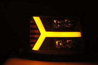 Thumbnail for AlphaRex 07-13 Chevy 1500HD NOVA LED Proj Headlights Plank Style Matte Blk w/Activ Light/Seq Signal