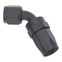 Thumbnail for DeatschWerks 8 AN Female Flare Swivel 60-Degree Hose End CPE - Anodized Matte Black