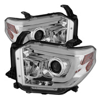 Thumbnail for Spyder Toyota Tundra 2014-2016 Projector Headlights Light Bar DRL Chrome PRO-YD-TTU14-DRL-C