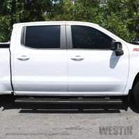 Thumbnail for Westin 2019 Chevrolet Silverado/Sierra 1500 Crew Cab R7 Nerf Step Bars - Black