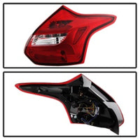 Thumbnail for Spyder 12-14 Ford Focus 5DR LED Tail Lights - Red Clear (ALT-YD-FF12-LED-RC)