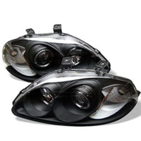 Thumbnail for Spyder Honda Civic 96-98 Projector Headlights LED Halo Amber Reflctr Blk PRO-YD-HC96-AM-BK