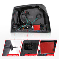 Thumbnail for ANZO 2006-2008 Dodge Charger LED Taillights Black