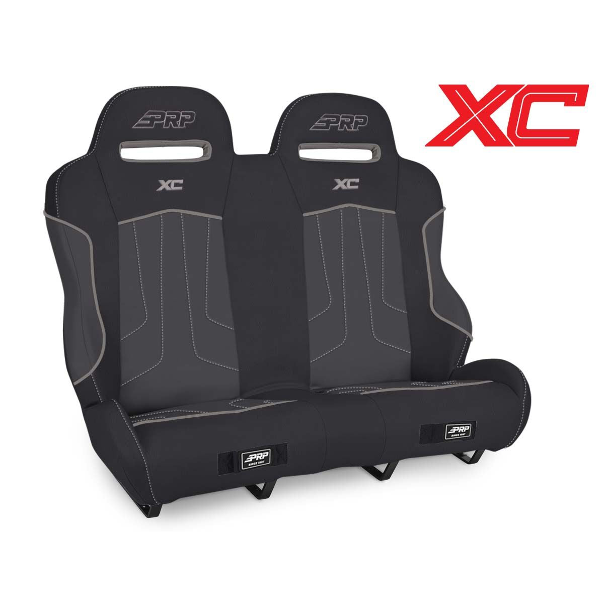 PRP Polaris RZR PRO XP4/PRO R4/Turbo R4 XC Rear Suspension Bench Seat- Black/Gray