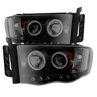 Thumbnail for Spyder Dodge Ram 1500 02-05 03-05 Projector Headlights CCFL Halo LED Blk Smke PRO-YD-DR02-CCFL-BSM