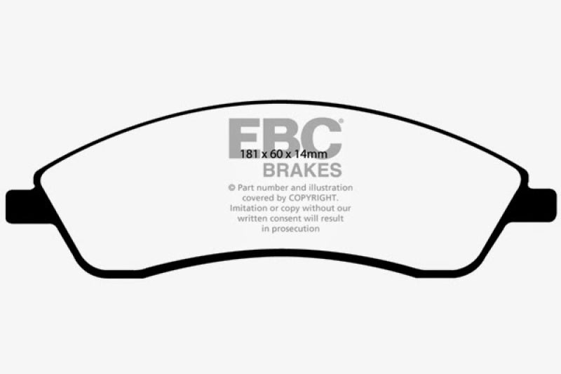 EBC 06-07 Cadillac CTS 2.8 (Sports Suspension) Greenstuff Front Brake Pads