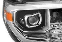 Thumbnail for AlphaRex 14-18 Toyota Tundra PRO-Series Projector Headlights Chrome w/ Sequential Signal and DRL