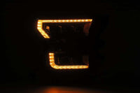 Thumbnail for AlphaRex 17-20 Ford Raptor NOVA LED Proj Headlights Plank Style Alpha Black w/Activ Light/Seq Signal