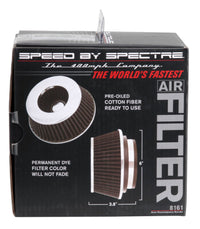 Thumbnail for Spectre Adjustable Conical Air Filter 2-1/2in. Tall (Fits 3in. / 3-1/2in. / 4in. Tubes) - Black