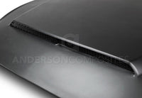 Thumbnail for Anderson Composites 2015-2017 Ford Mustang (Excl. GT350/GT350R) Super Snake Style Hood Fiberglass