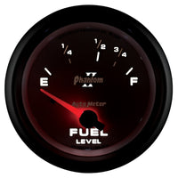 Thumbnail for Autometer Phantom II 2-5/8in / 73 Ohms Empty - 10 Ohms Full Electrical Fuel Level Gauge