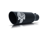 Thumbnail for Gibson Patriot Skull Rolled Edge Angle-Cut Tip - 5in OD/2.75-3in Inlet/12in Length - Black Ceramic