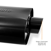 Thumbnail for Mishimoto Muffler with 2.5in Center Inlet/Outlet - Angled Tip - Black
