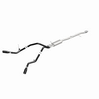 Thumbnail for MagnaFlow SYS Cat-Back 3.5in Black Dual Split Rear Tips 14-15 Chevy Silverado/GMC Sierra 4.3L-5.3L