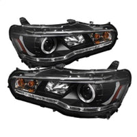 Thumbnail for Spyder Mitsubishi Lancer/EVO-10 08-14 Projector Halogen Model- LED Halo DRL Blk PRO-YD-ML08-DRL-BK