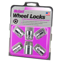 Thumbnail for McGard Wheel Lock Nut Set - 5pk. (Cone Seat) M12X1.25 / 3/4 Hex / 1.28in. Length - Chrome